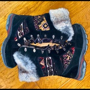 Womens Propet Peri Black/Quilt size:9